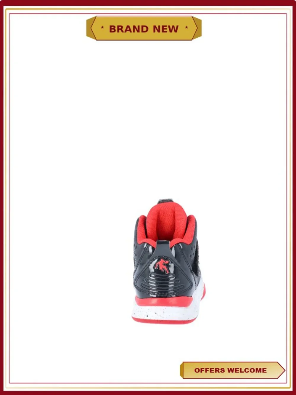 Toddler Boys Athletic Sneakers with Elastic Laces Hook-and-Loop Strap